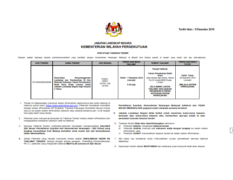 05122018 TENDER TABB ZON KELUARGA