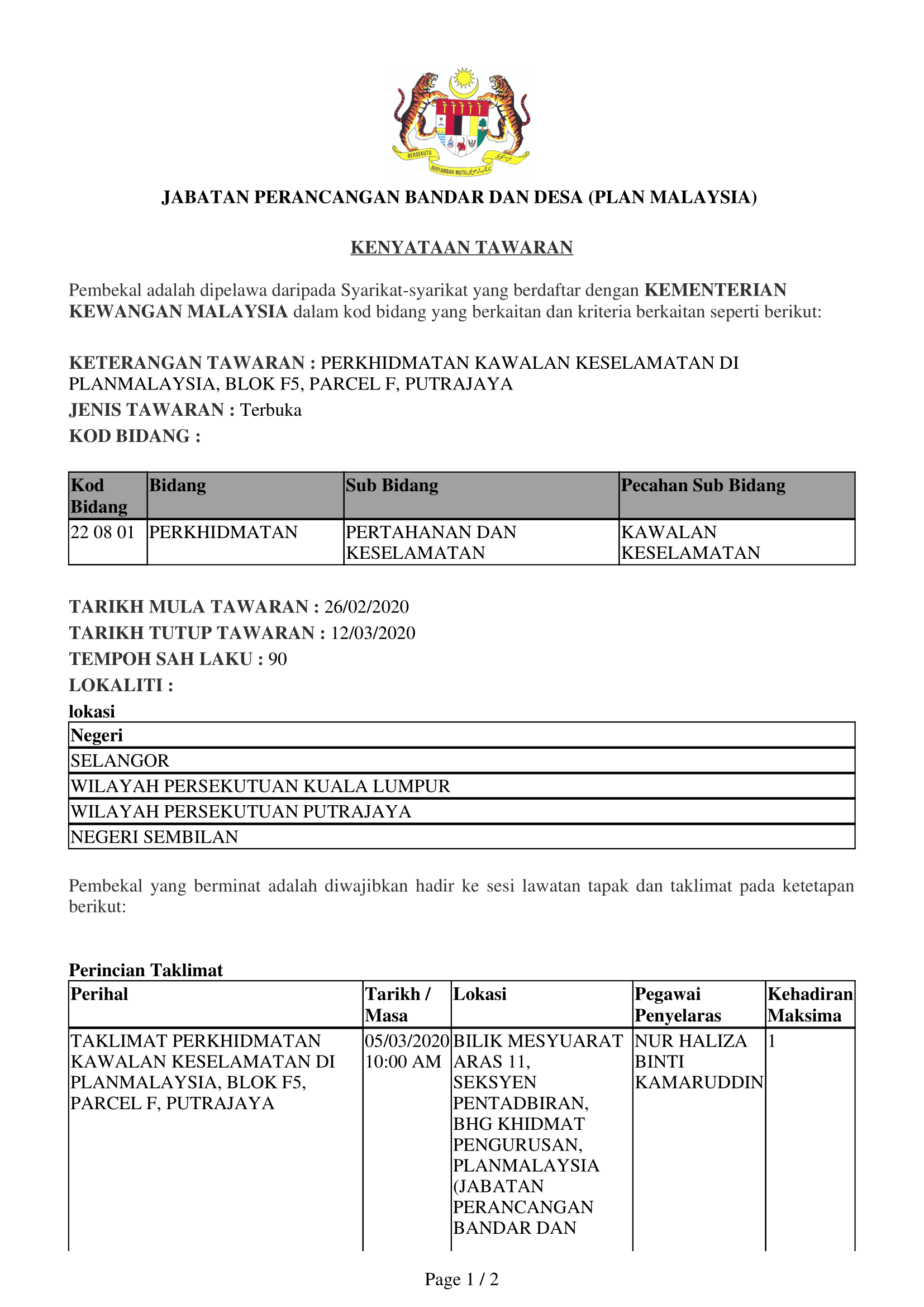 27022020 Kenyataan Tawaran Pembekal 1